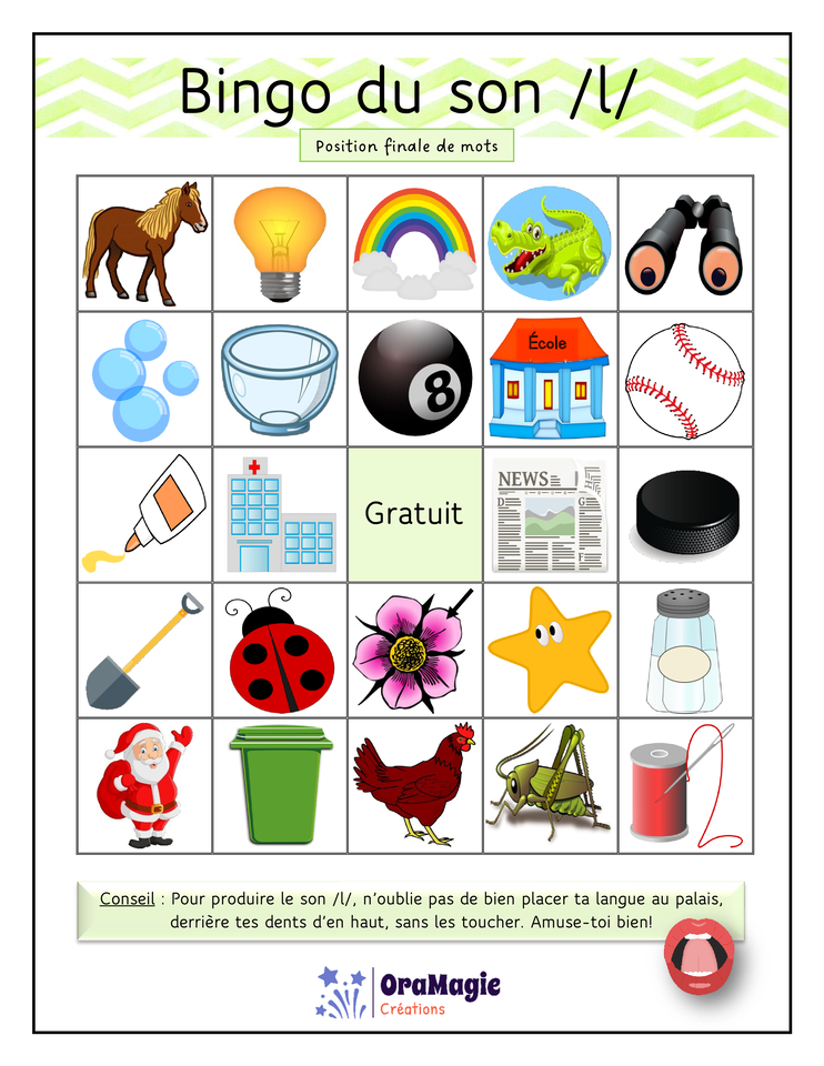 Bingo du son -l- position finale